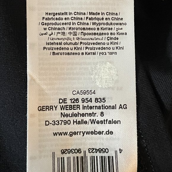 Gerry Weber Collection round neck black jersey w/ bead detail -Size 10 - Picture 9 of 10